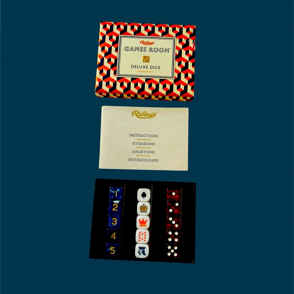 Ridley’s Deluxe Dice Game Set | Preowned New